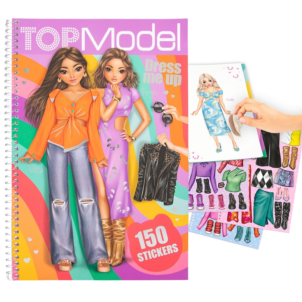 TOPModel Anzieh-Stickerbuch zum Ausschneiden