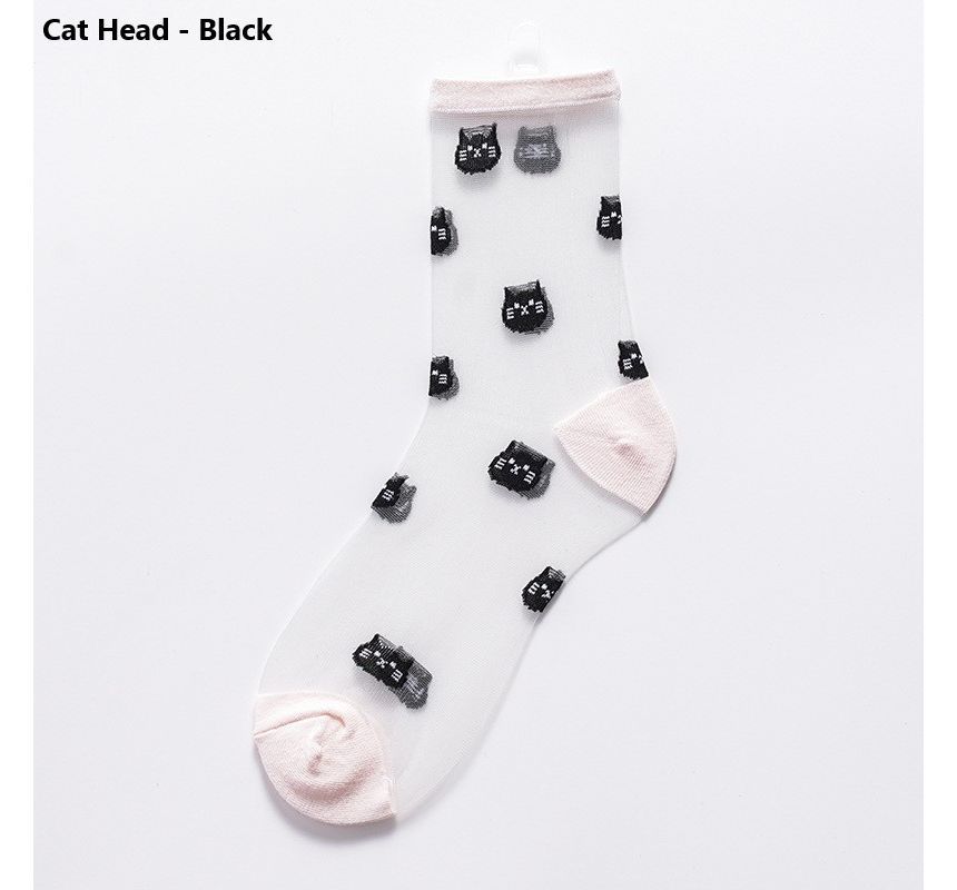Dute - Cartoon Sheer Socks