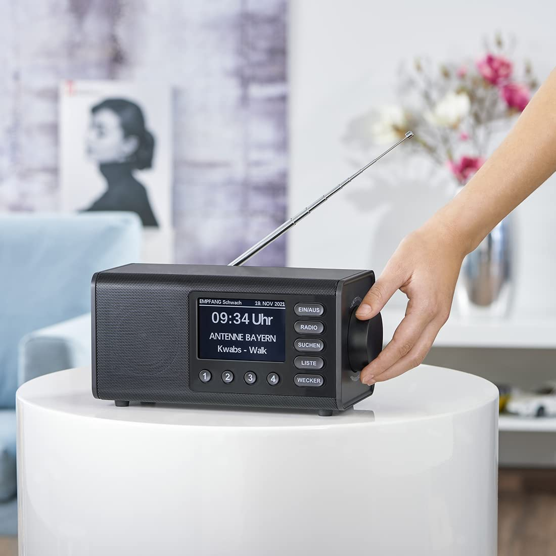 DR1000DE Digitalradio DAB/DAB  FM Radio mit 4