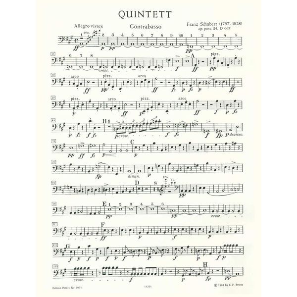 Edition Peters Schubert Forellenquintett