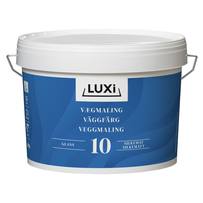 Vægmaling 10 pastelgrå 2,5 liter - Luxi