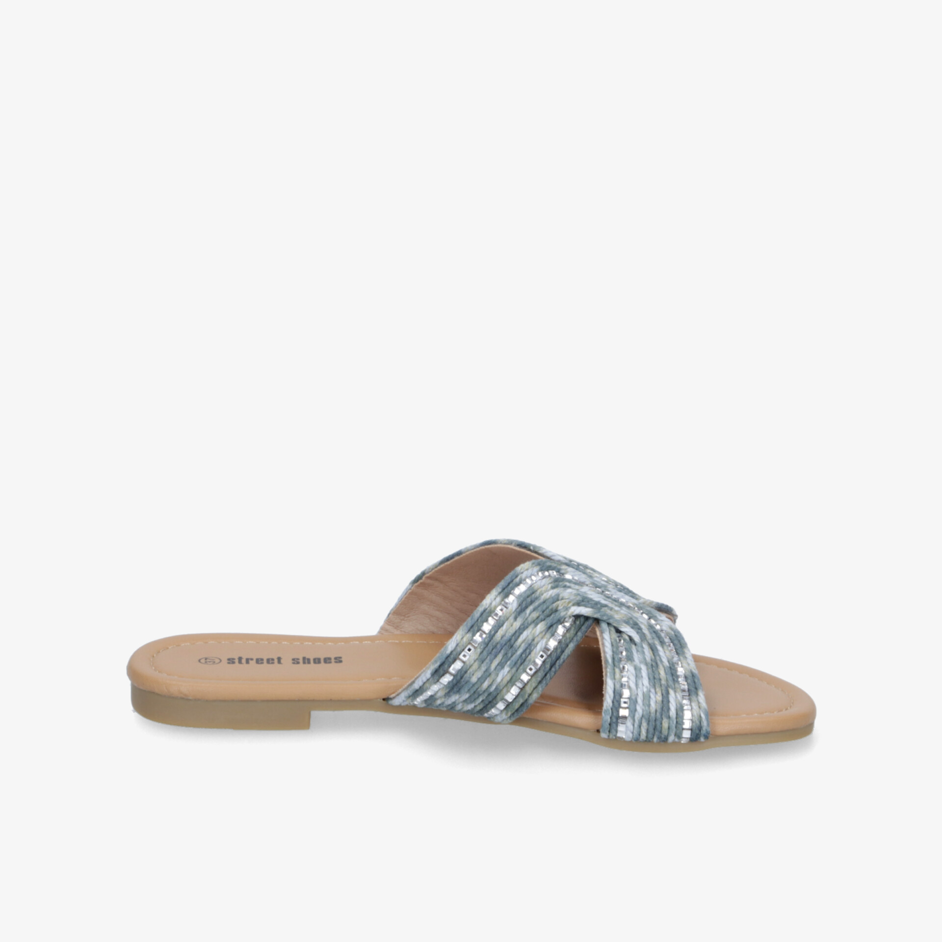 street shoes Damen Pantoletten blau