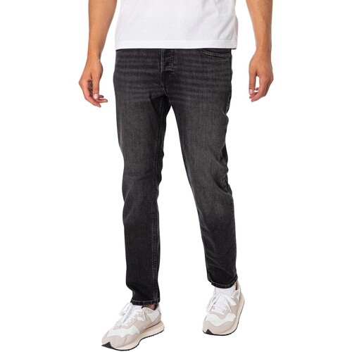 Jack & Jones - Vaqueros Ajustados Mike Original 389 Negro