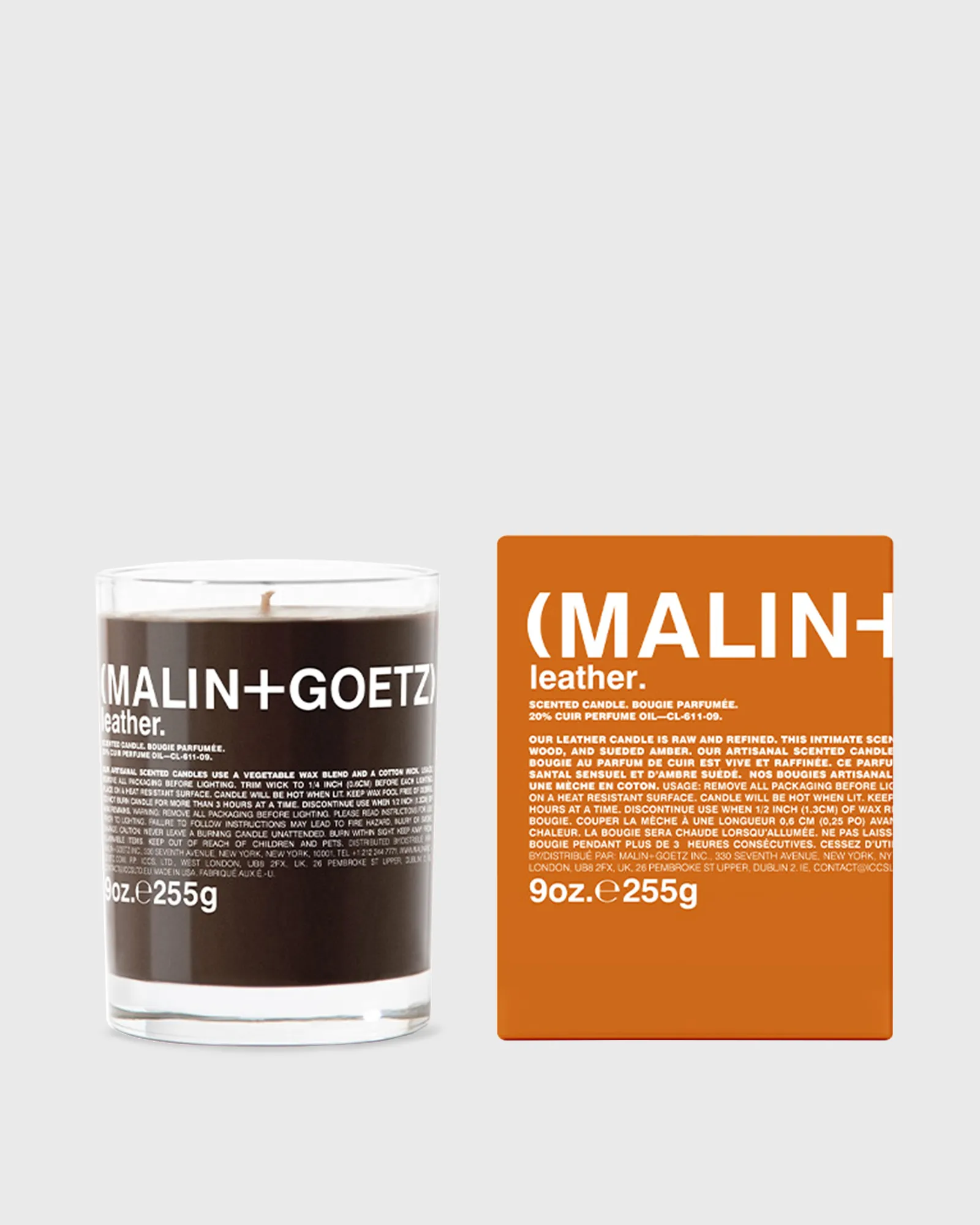 Malin + Goetz Leather Candle - 255 gr