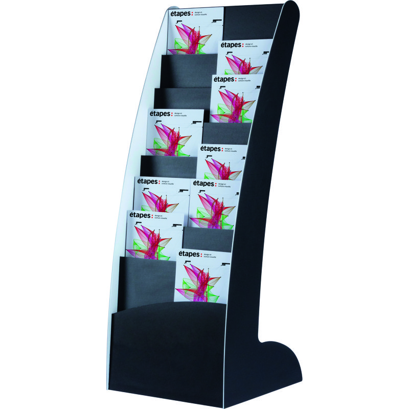 Présentoir fixe monobloc 8 cases jusqu'au jusqu'au format A3 Paperflow