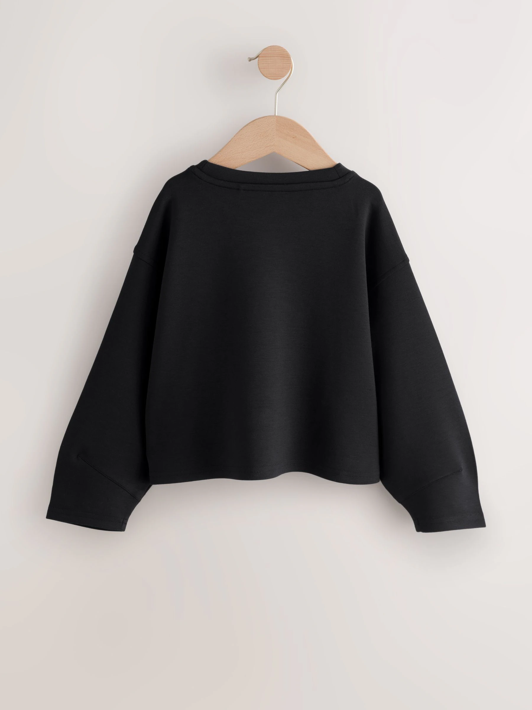 Zwart - Supersoft Long Sleeve Top (3-16yrs)