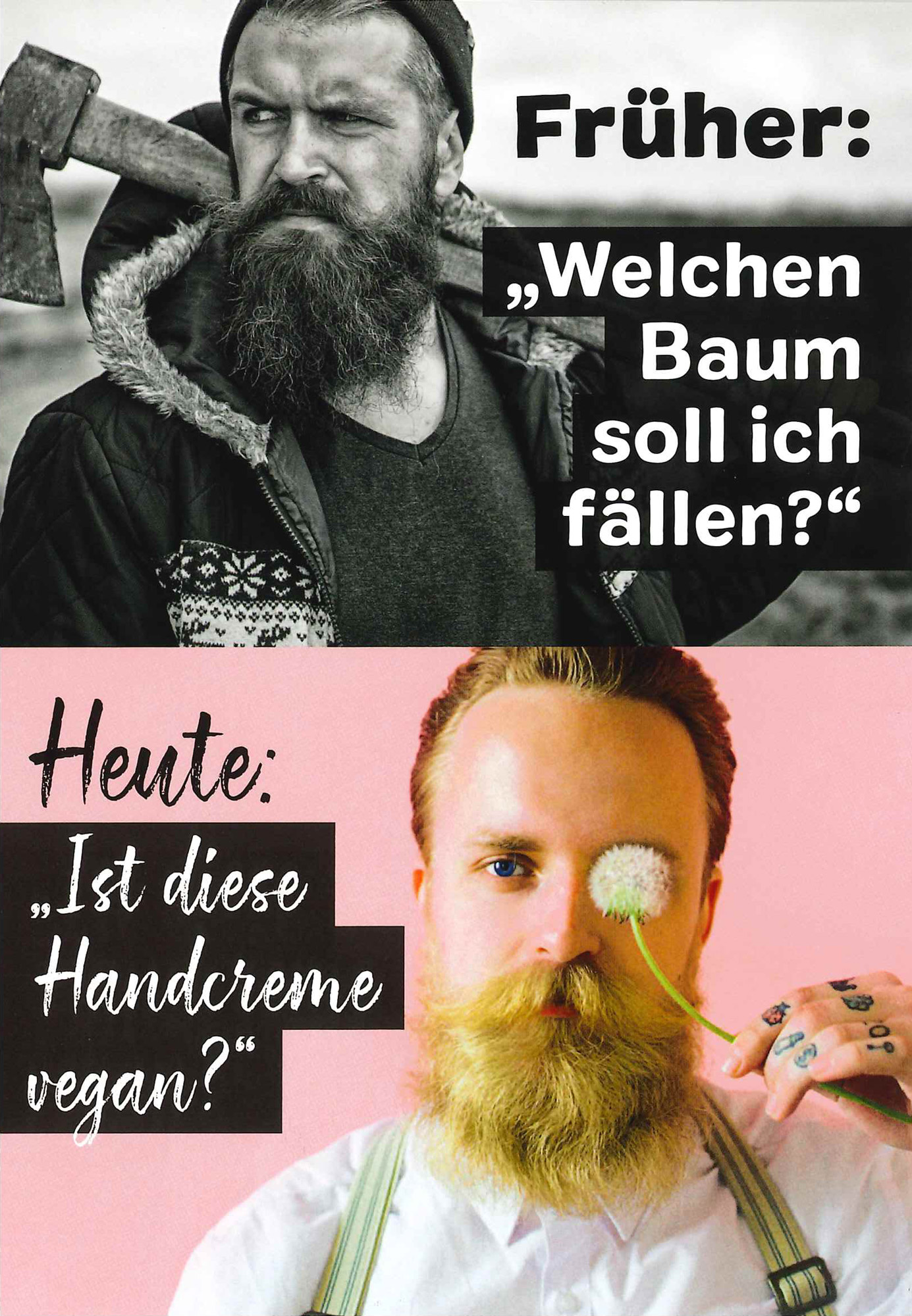 Postkarte 'Ist diese Handcreme vegan?' günstig bestellen