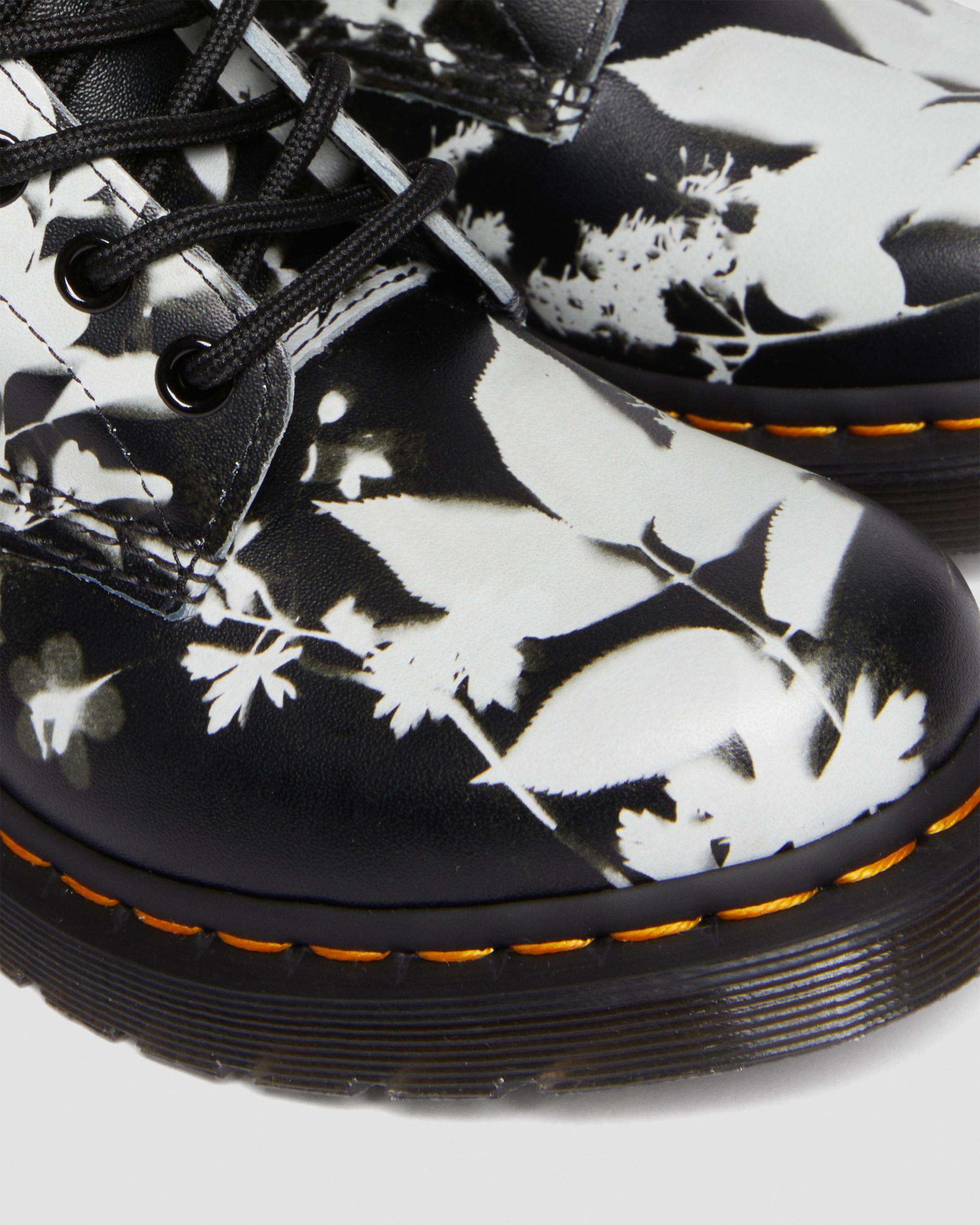 1460 Pascal Floral Shadow Leather Lace Up Boots
