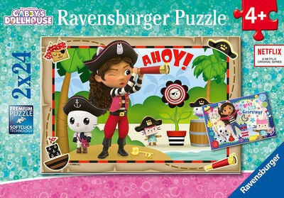Ravensburger Puslespill Gabby's Dollhouse 2x24 Brikker