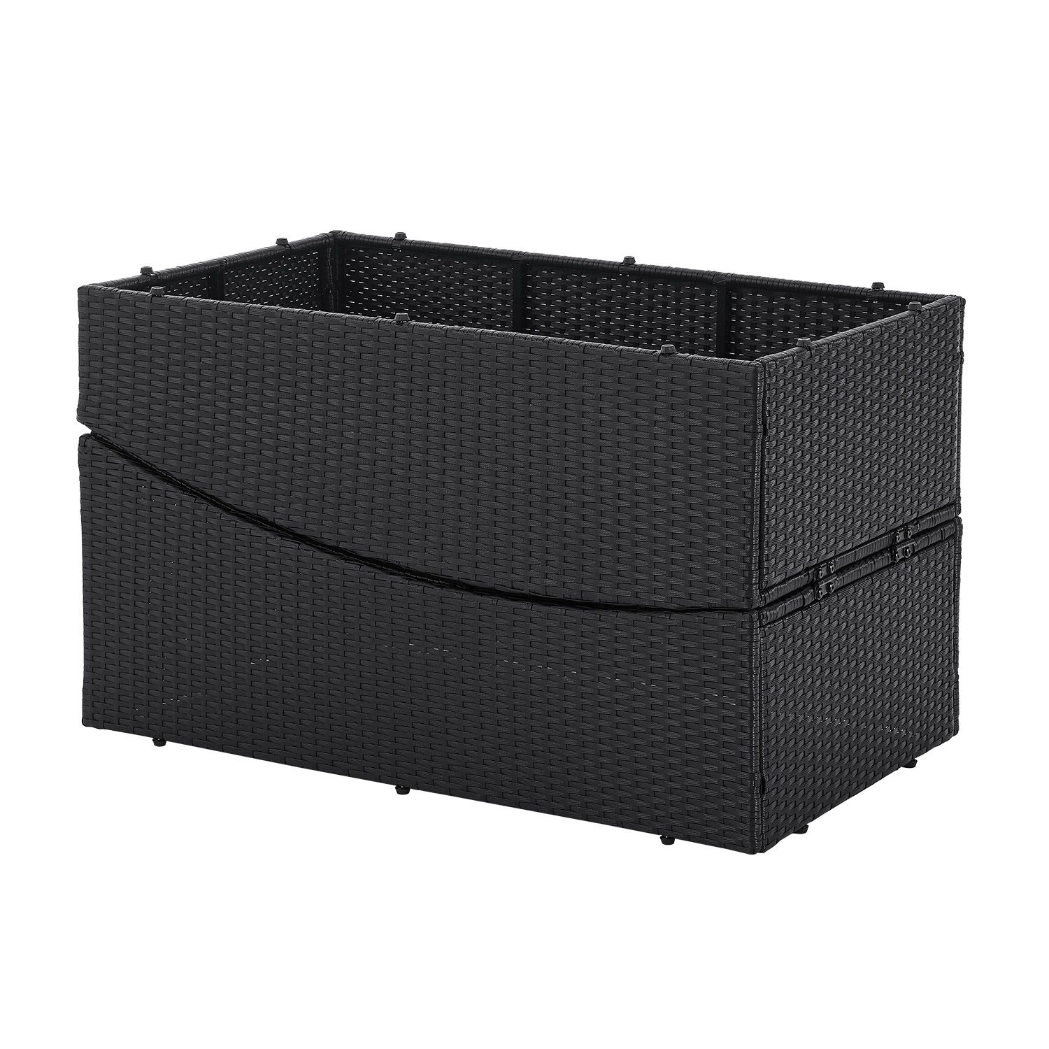 Juksys Lamia polyrotan ligbed - Black