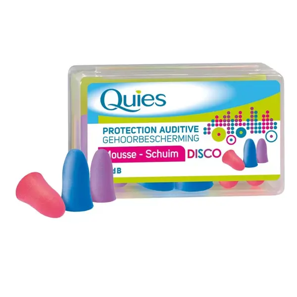 Protetores auriculares de espuma Quies Disco (3 pares)