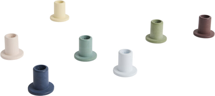 Hay Tube Candleholder Concrete-Small