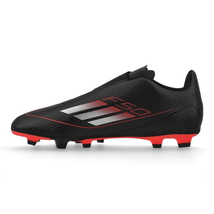 adidas F50 Club Velcro FxG Stealth Victory - Noir/Argenté/Lucid Red Enfant