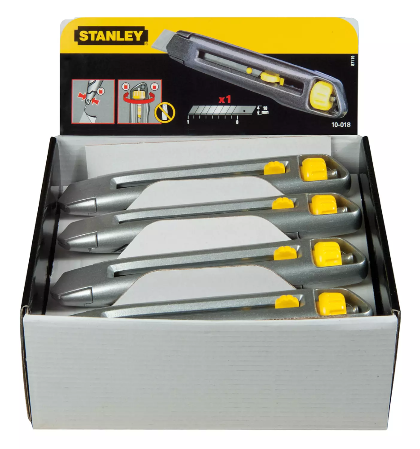 Stanley 1-10-018 Metalen afbreekmes met Interlock - 18mm