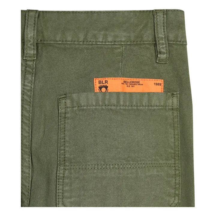 Bellerose Pantalon Droit Perrig | Vert kaki