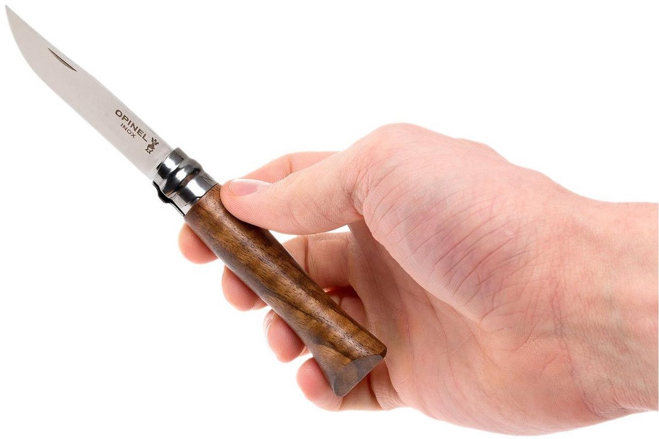 Opinel zakmes No. 6 Luxury Range, RVS, walnoothout