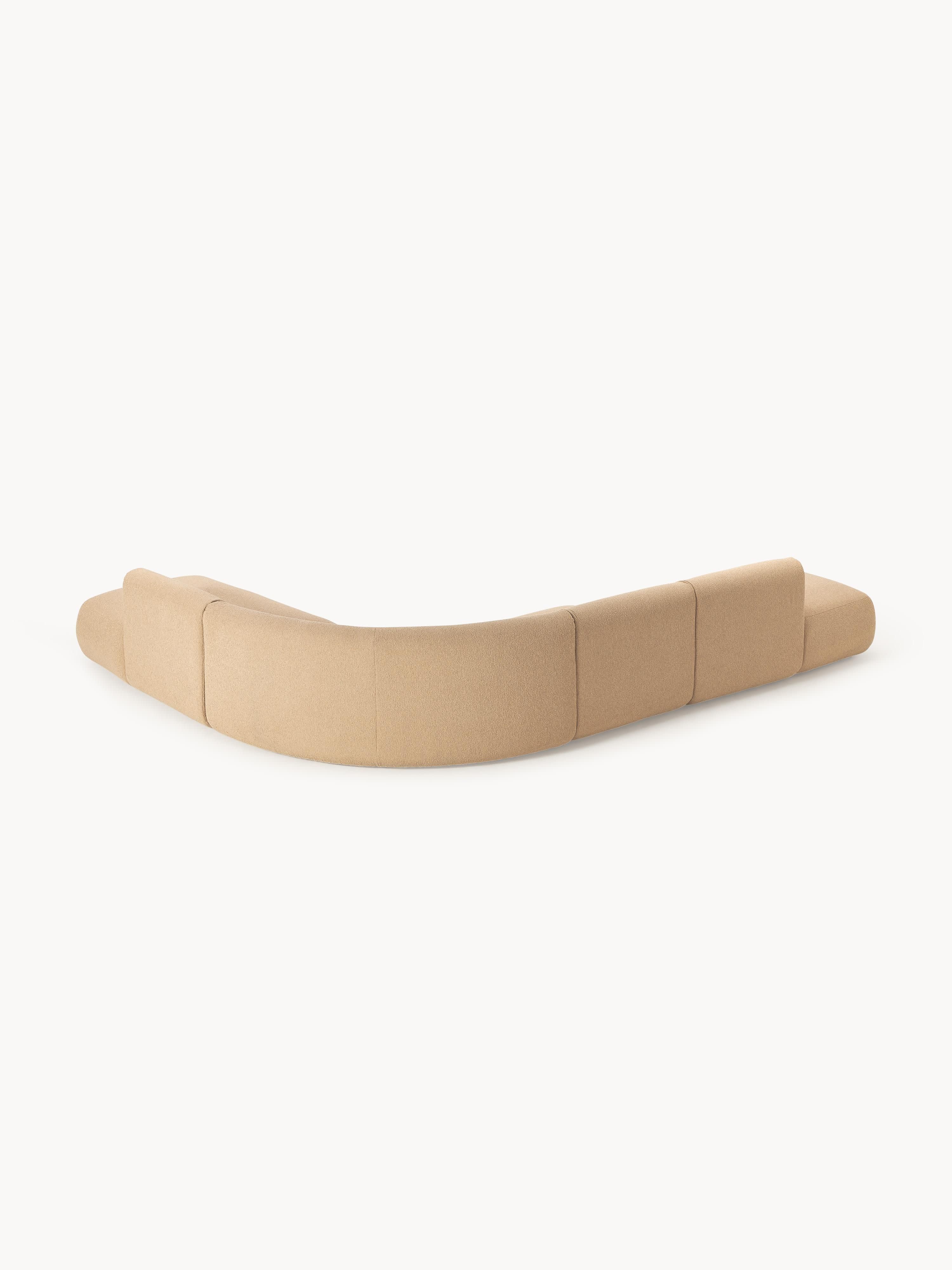 Modulaire bouclé hoekbank Sofia (4-zits)
