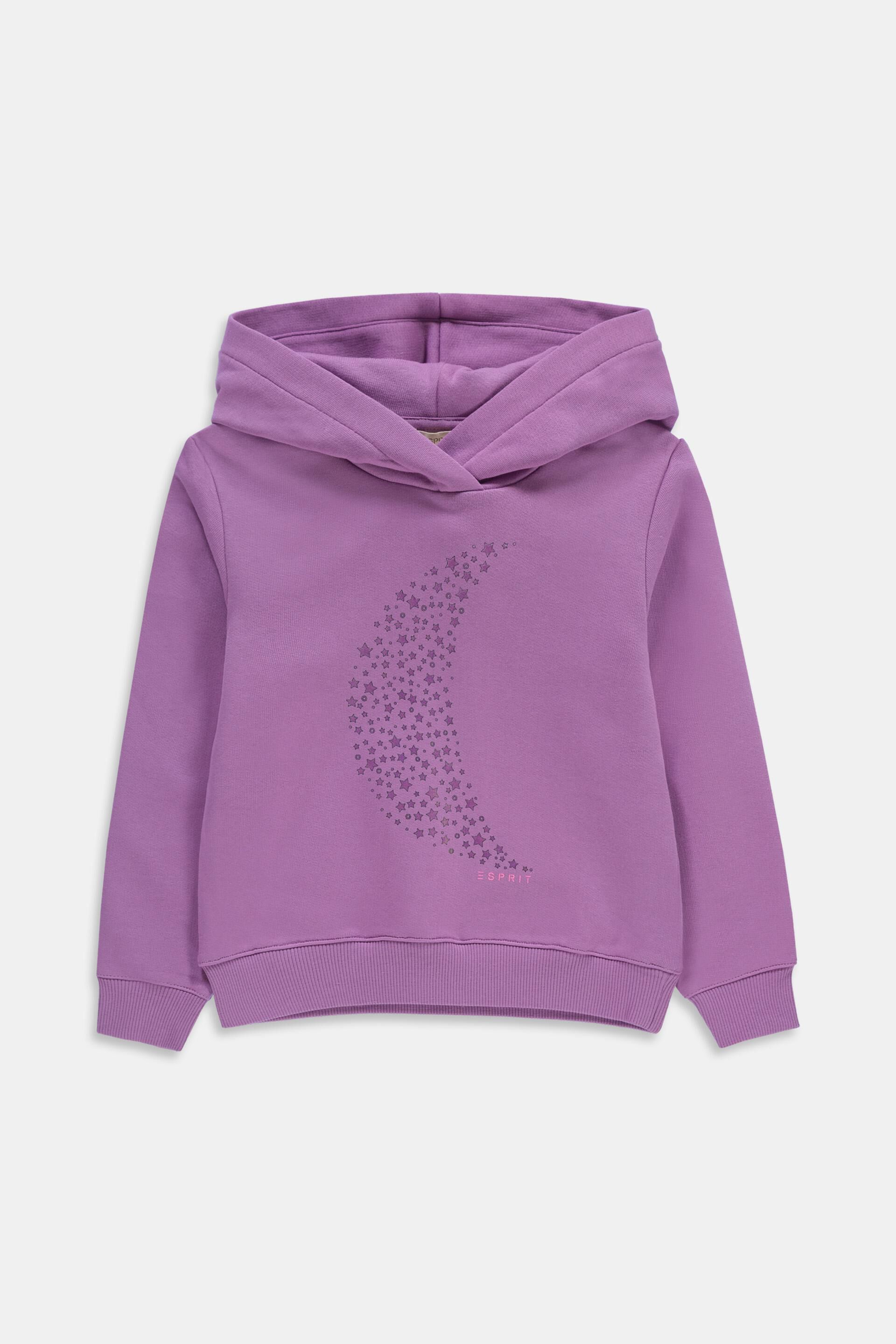 Sweat à capuche orné d’un imprimé étoile holographique