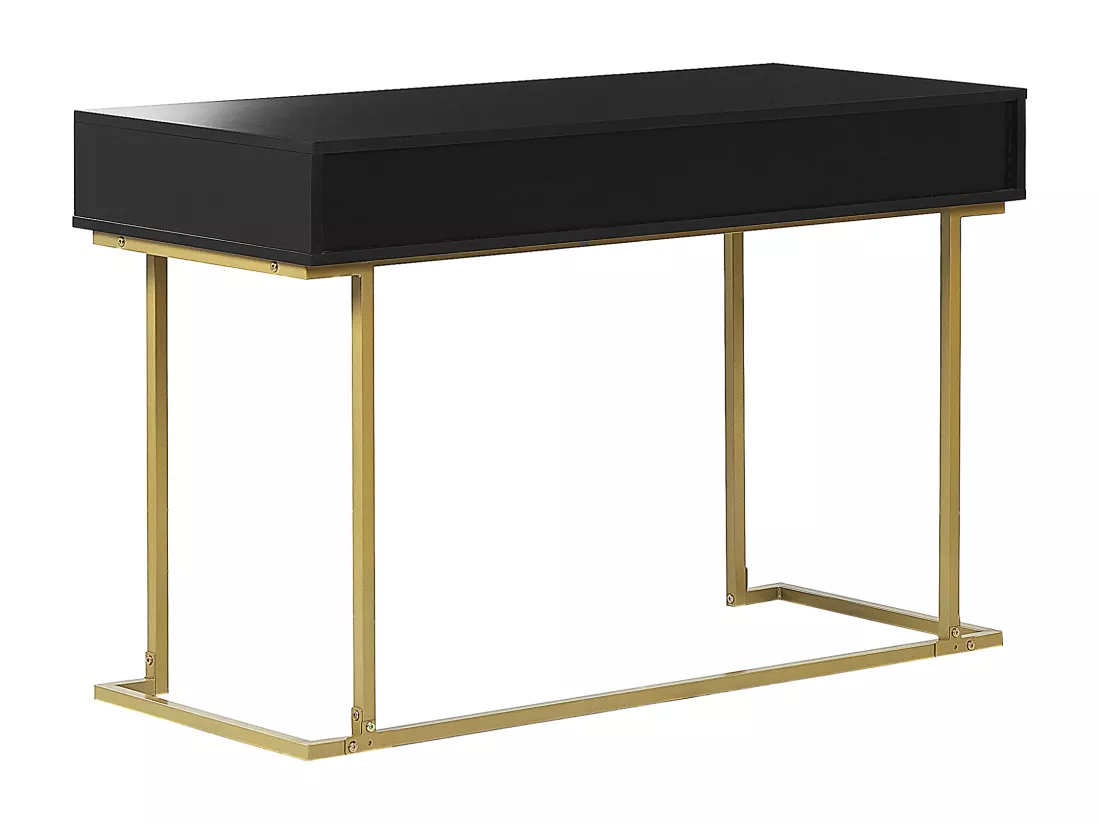 Console noire et dorée 2 tiroirs WESTPORT