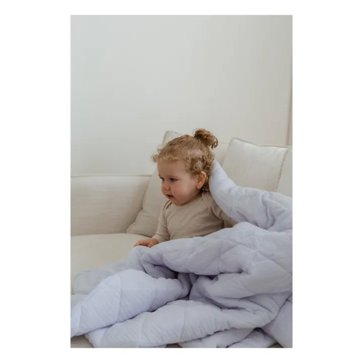 Soft Spot Couverture matelassée en coton bio 90x110 cm | Lavande