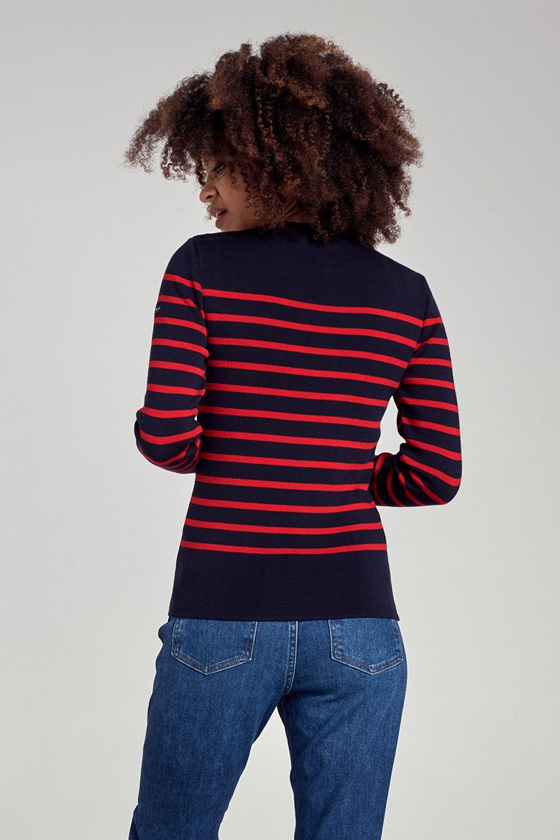 Pull marin rayé 