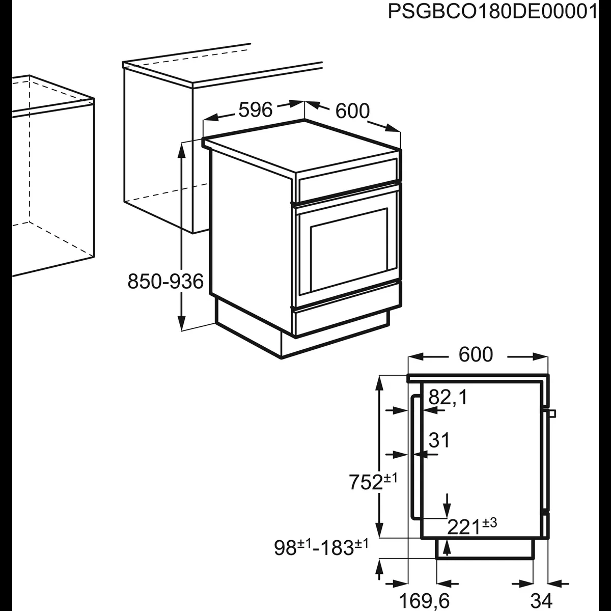 Voss Keramisk Komfur VKK60302HV