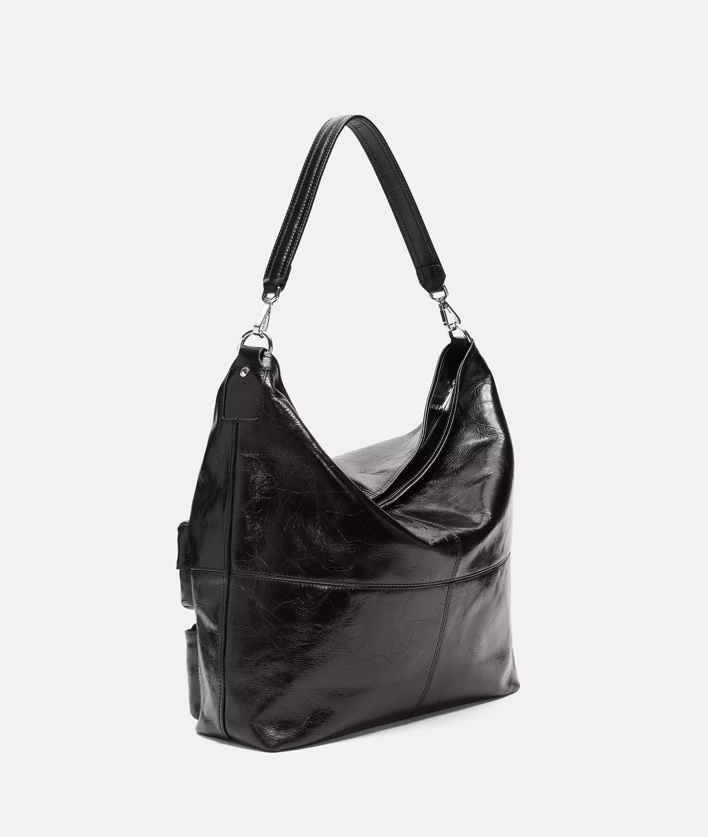 Archive LK 204 Hobo M Spacious hobo bag in patent leather