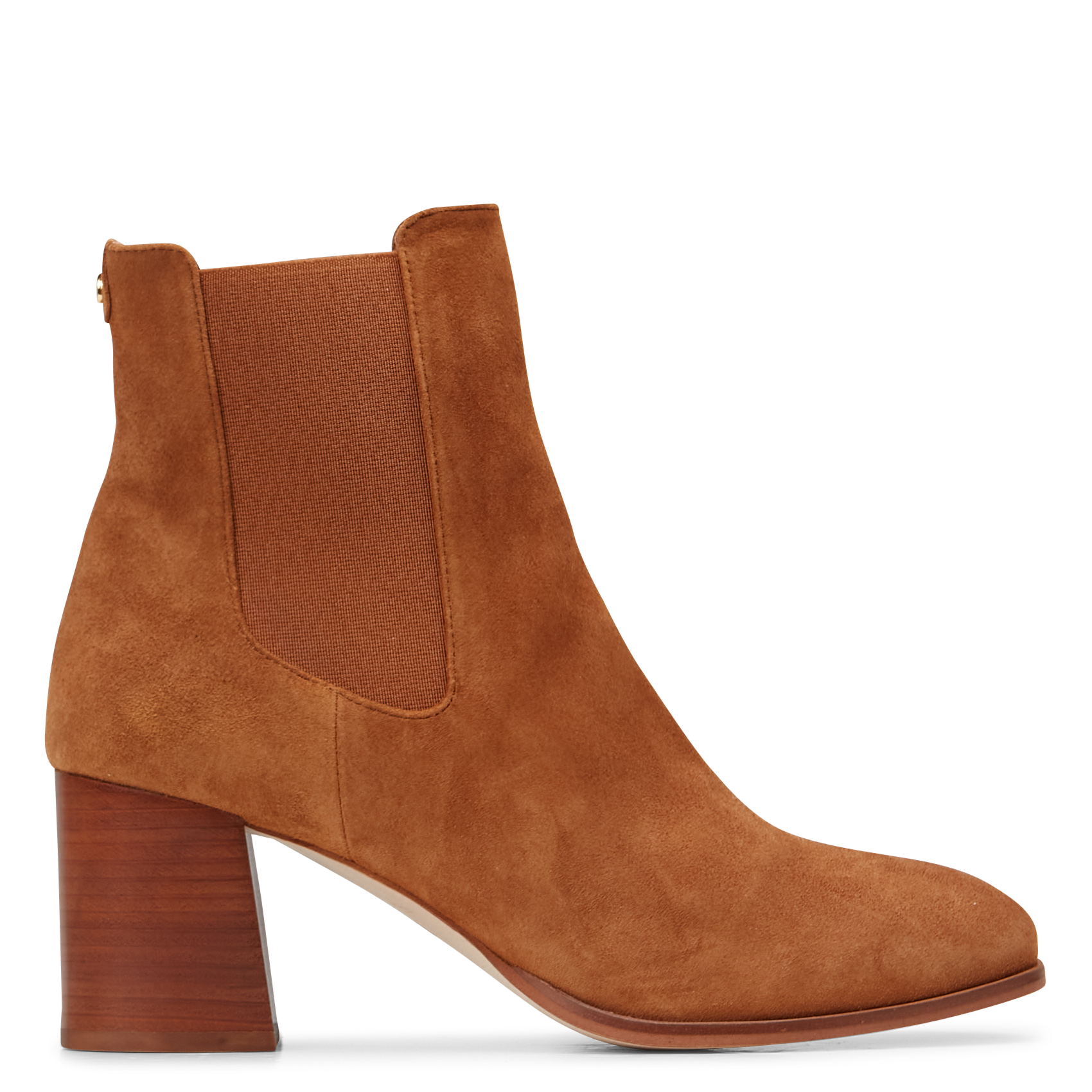 LANAE - Bottines chelsea en cuir velours | Marron
