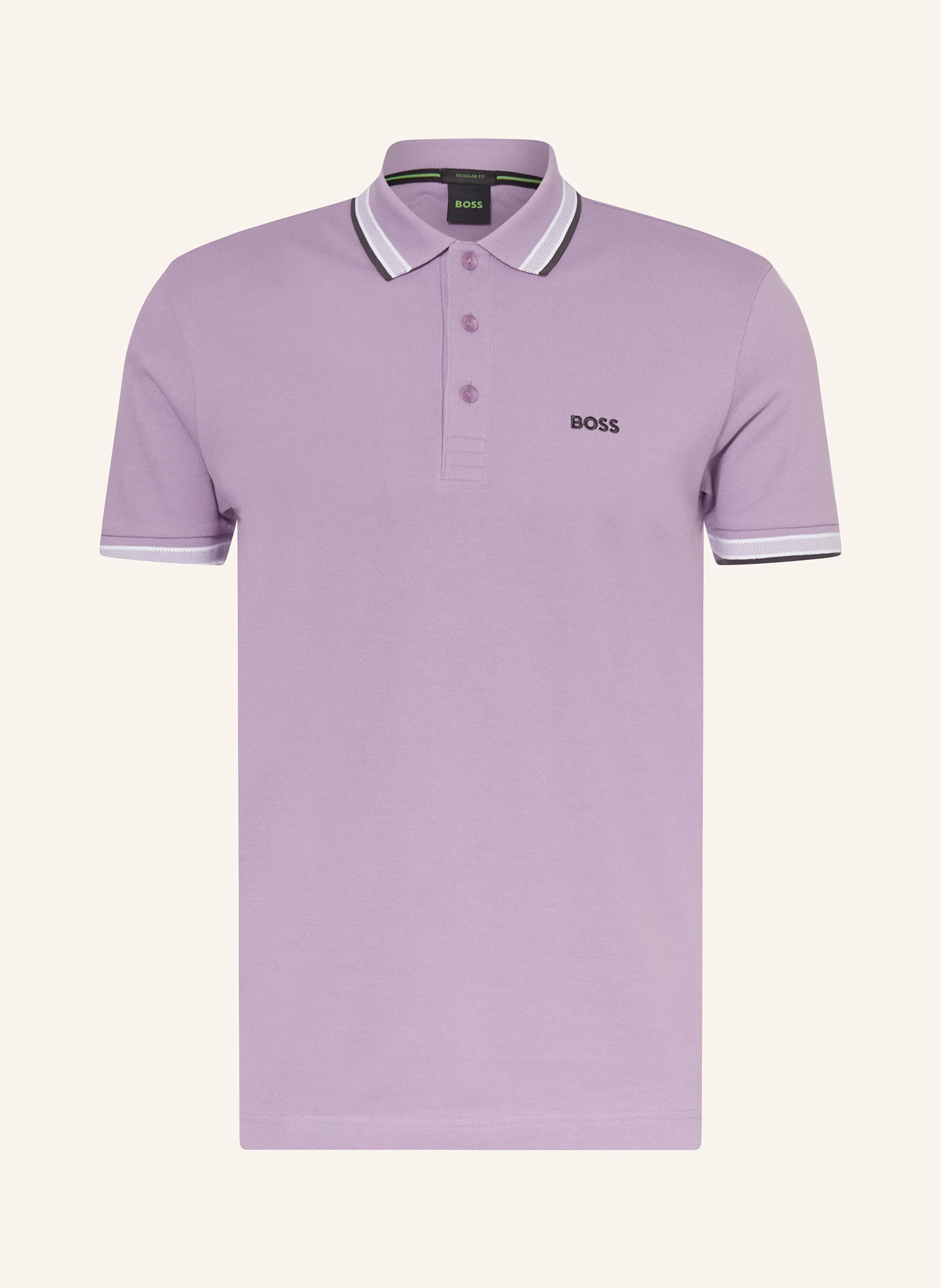 BOSS Piqué-Poloshirt PADDY CURVED Regular Fit