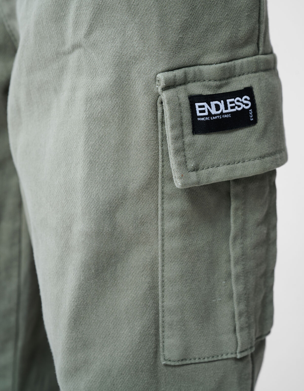 Loose Fit Jog Cargo Broek Khaki