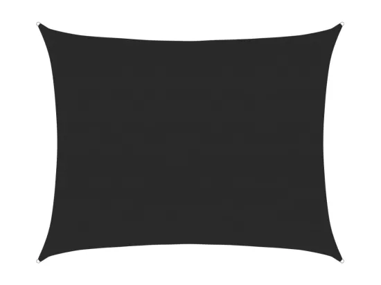 Voile d'ombrage 160 g/m² Noir 6x7 m PEHD