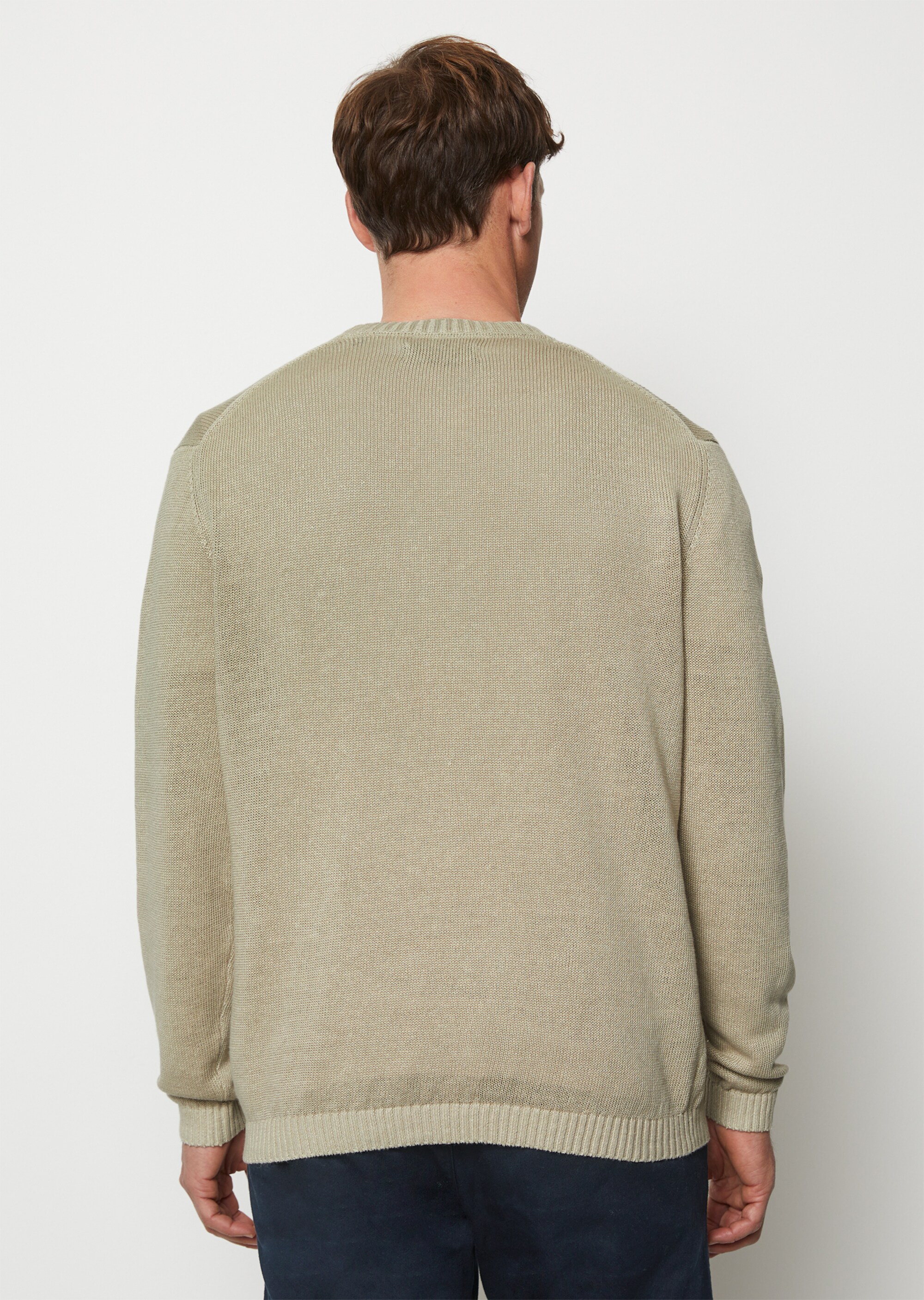 Pullover regular aus Baumwolle und Leinen