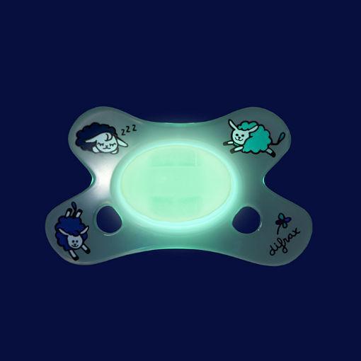 Difrax Fopspeen dental 0 - 6 glow in the dark 1st