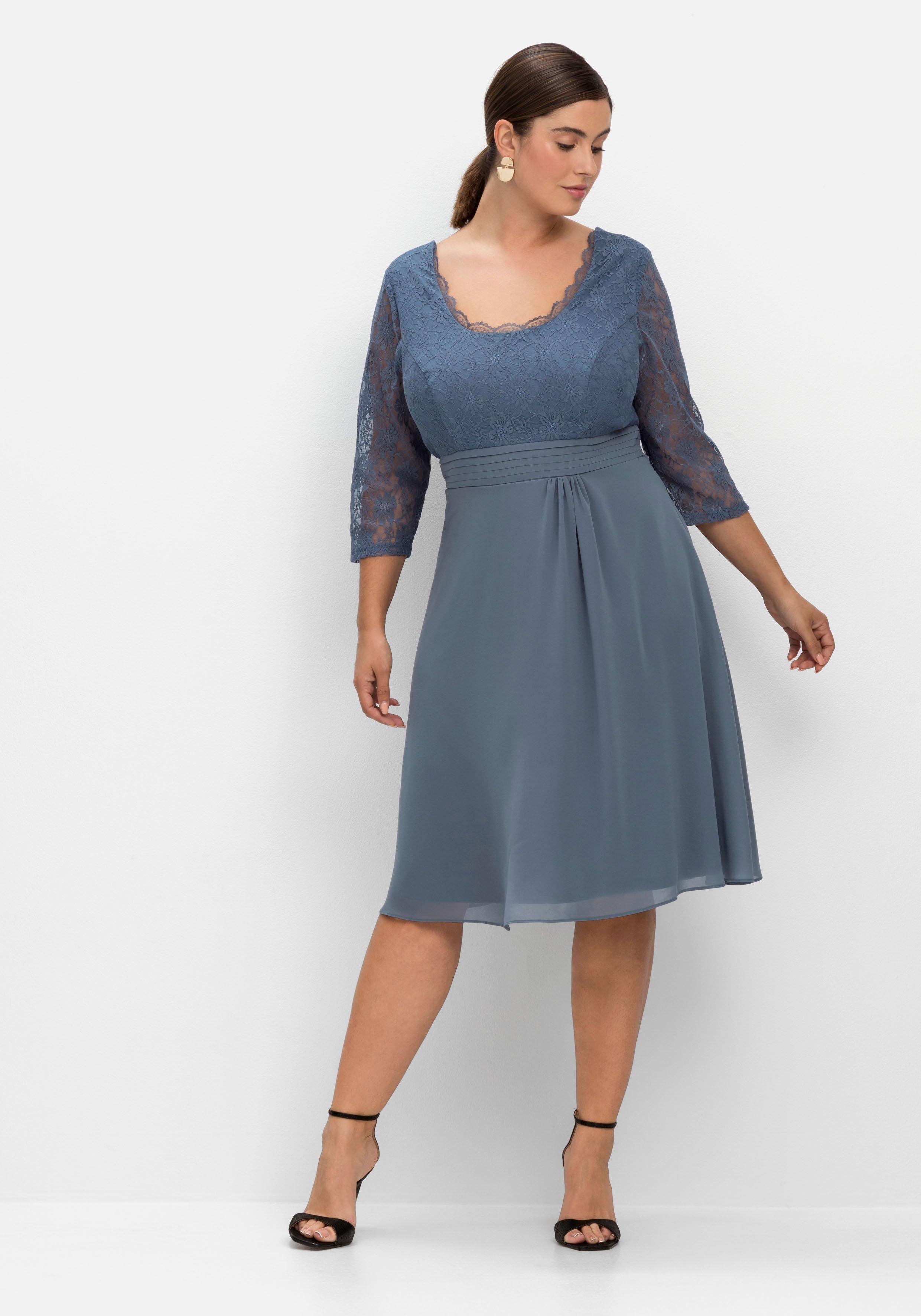 Cocktailkleid mit floraler Spitze