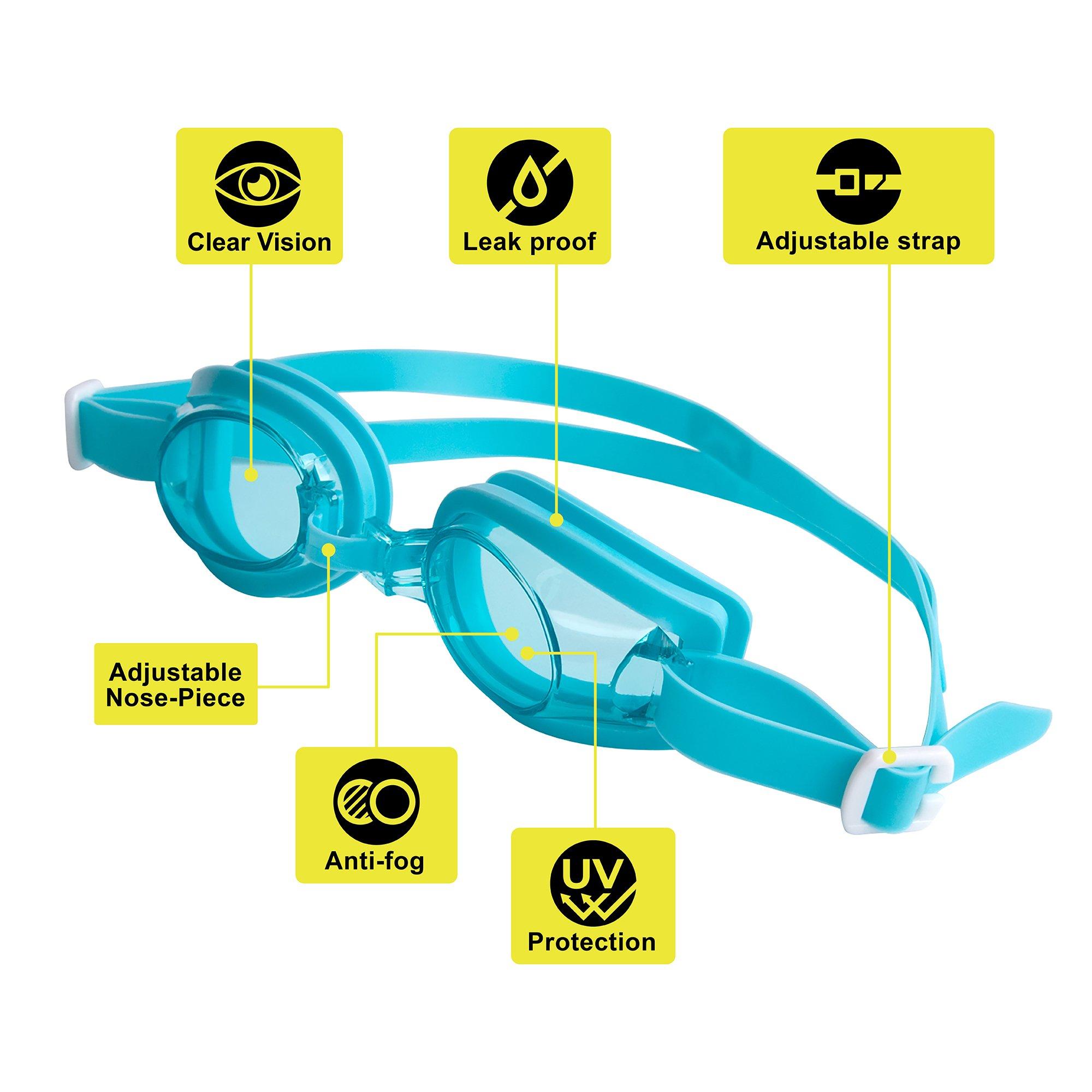 Slazenger Junior Wave High-Performance Swimming Goggles