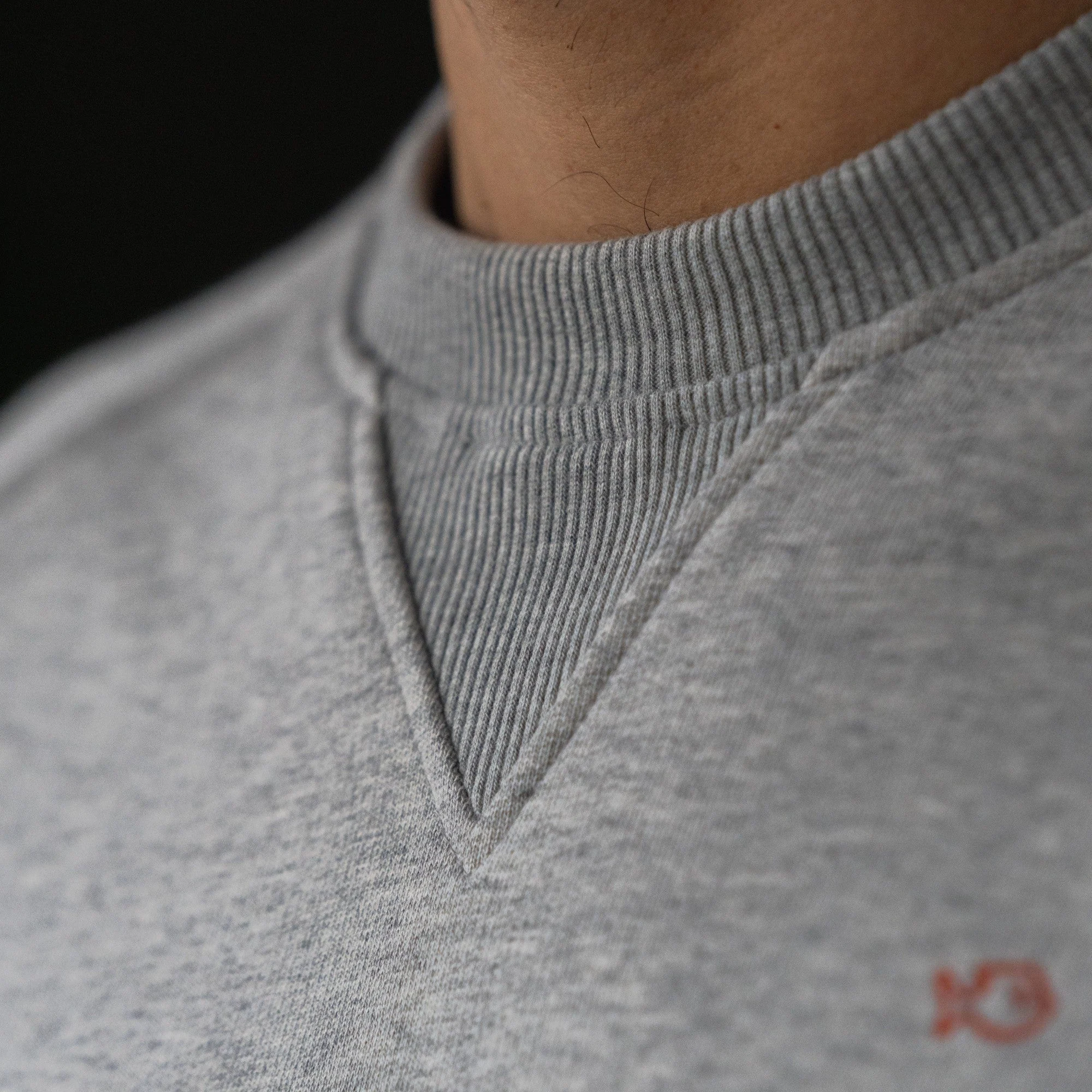 Sweatshirt casual en coton biologique | Gris