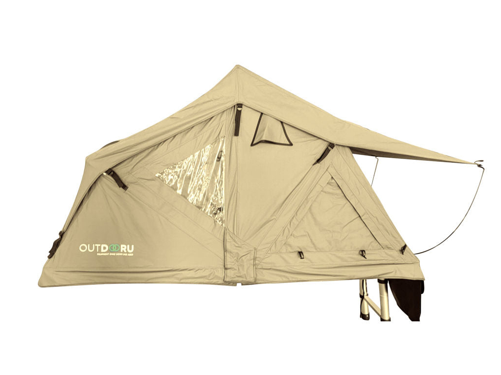 OutdoorU Compact 2 Pers daktent incl. dakraam - Khaki