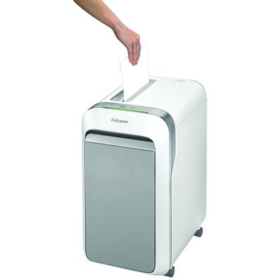 Fellowes Powershred LX221 - destructeur de documents coupe croisée microparticules - 20 feuilles - Corbeille 30 litres - blanc