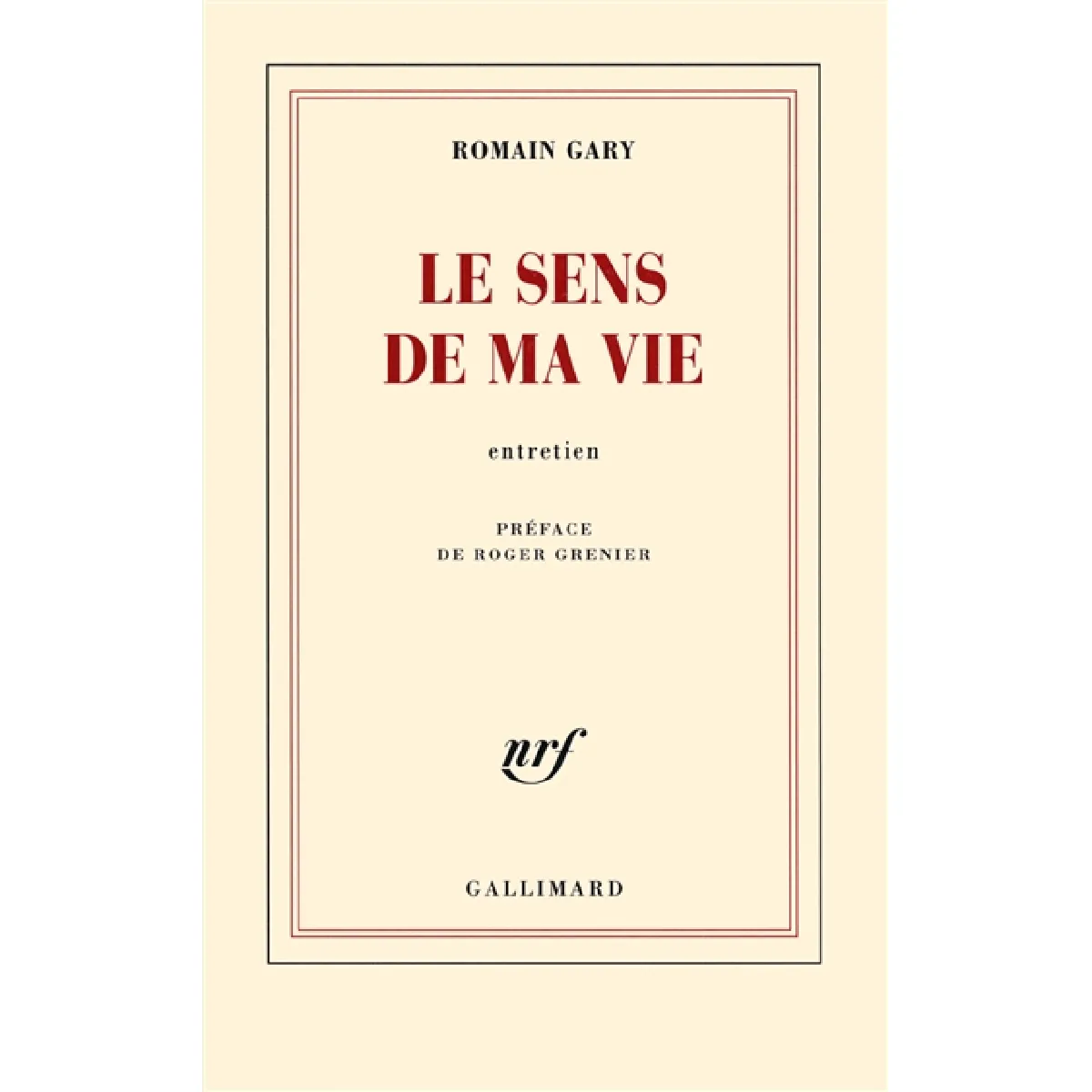 Le sens de ma vie : entretien · Occasion