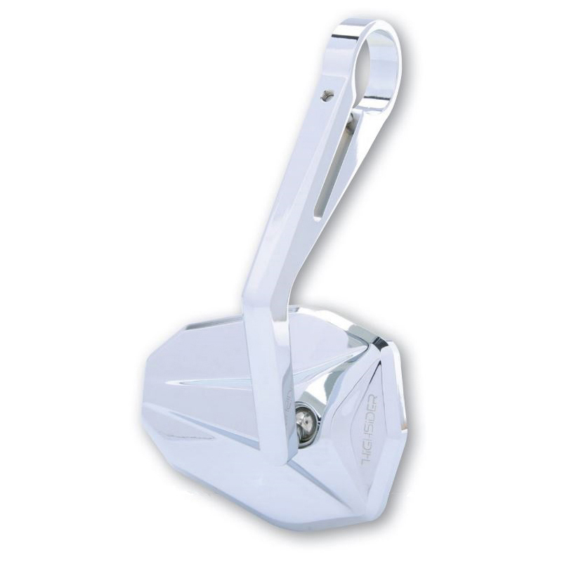Highsider - Rétroviseur Victory Réversible - Fixation guidon Chrome