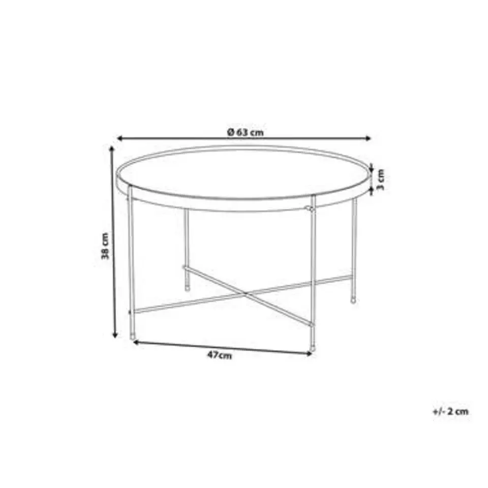 LUCEA - Salontafel - Goud - IJzer
