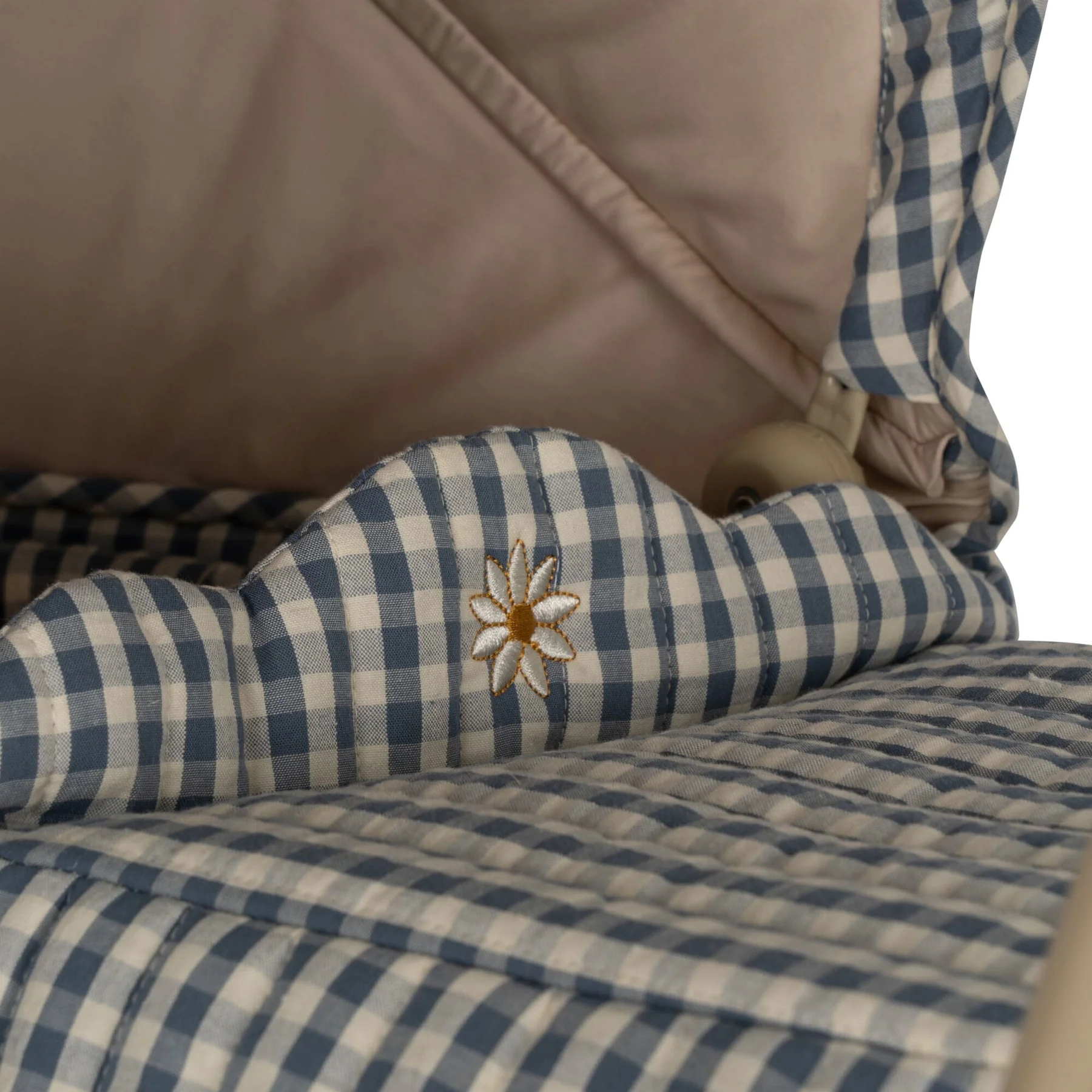 Konges Sløjd Doll Pram captains blue check