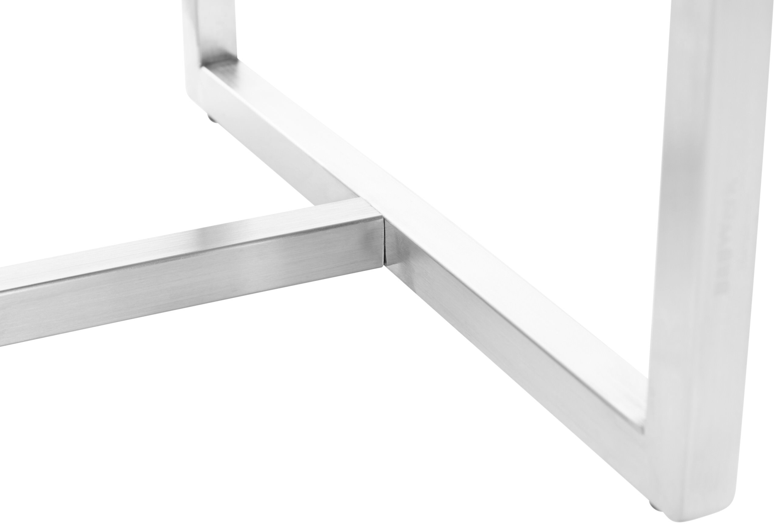 CLP 2er Set Edelstahl-Sitzhocker Barci Kunstleder I Moderne Hocker Mit Hochwertiger Polsterung Und Bodenschonern In Vielen Farben