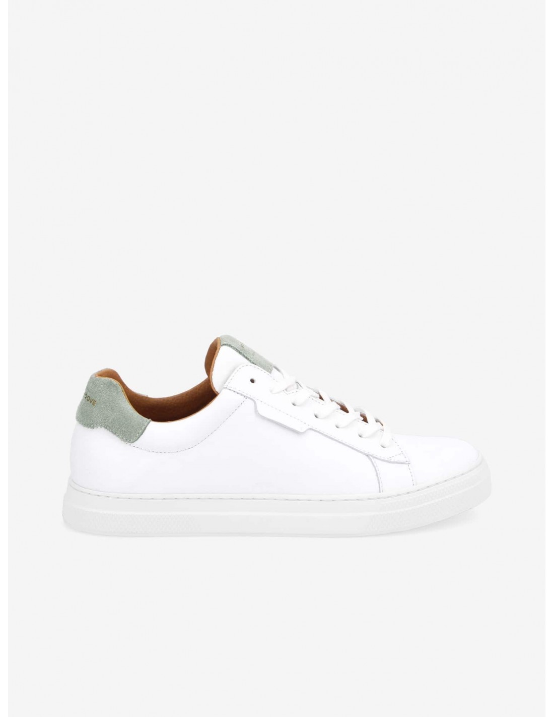 schmoove Baskets de ville homme spark clay cuir blanc/gris