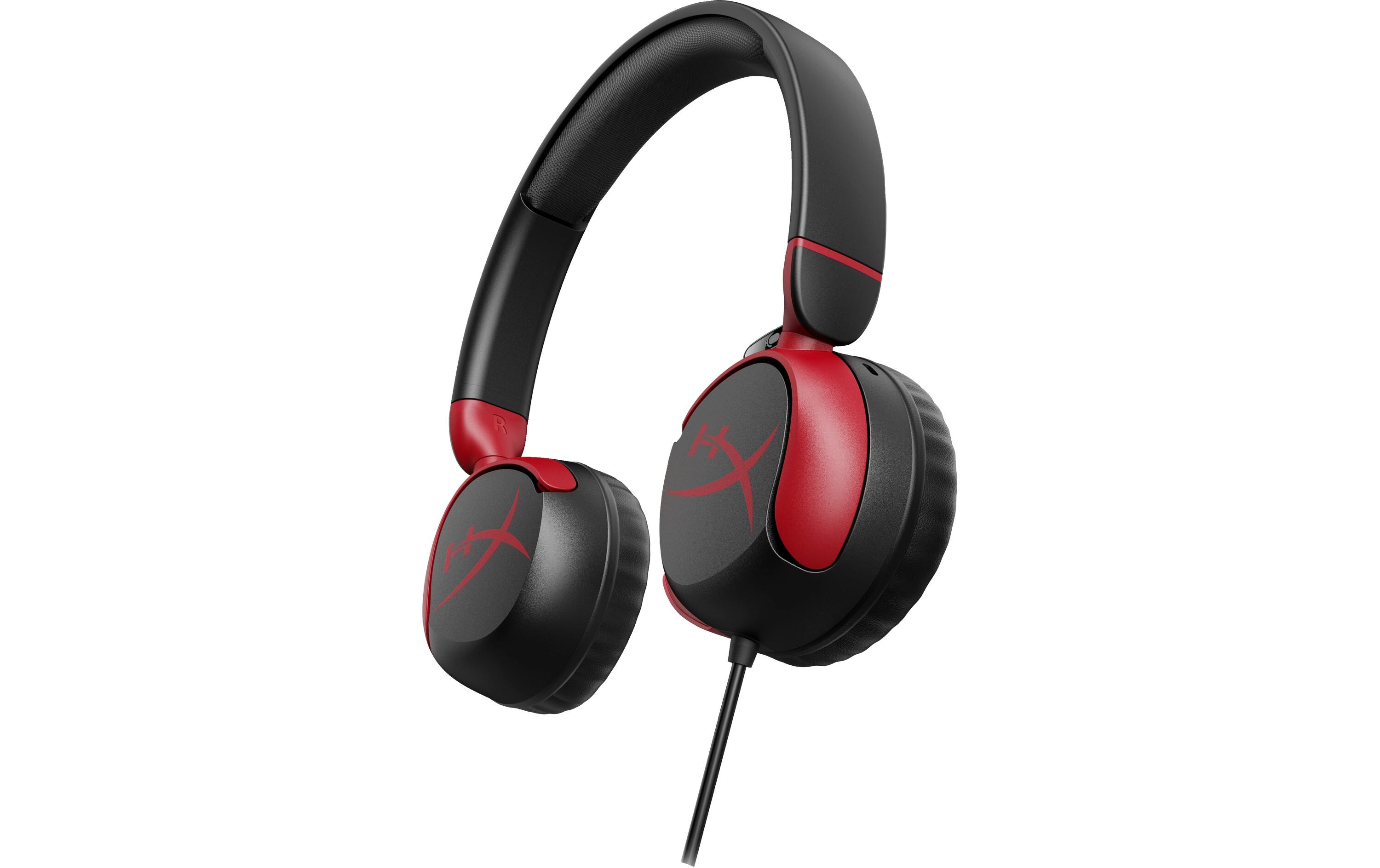 Headset Cloud Mini Rot/SchwarzKomfortables Kinder-Gaming-Headset für PC und Spielkonsolen