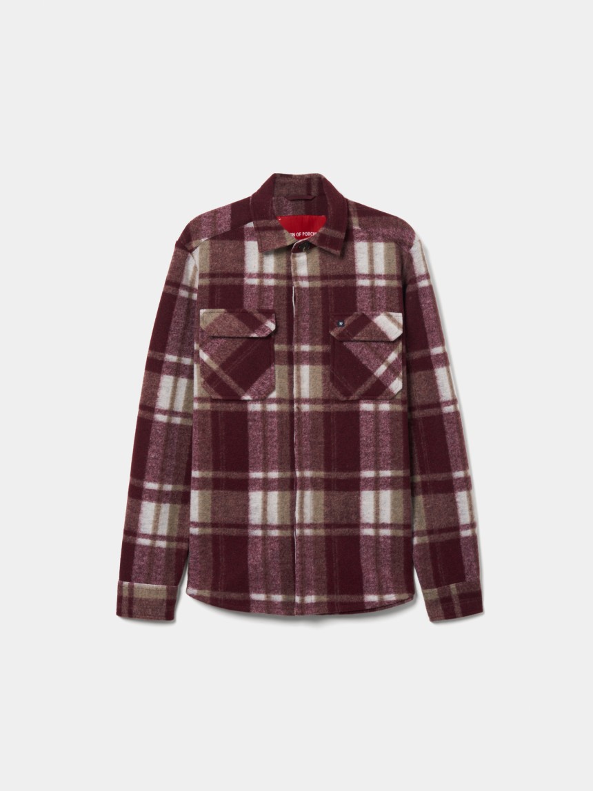 Sobrecamisa xadrez em flanela