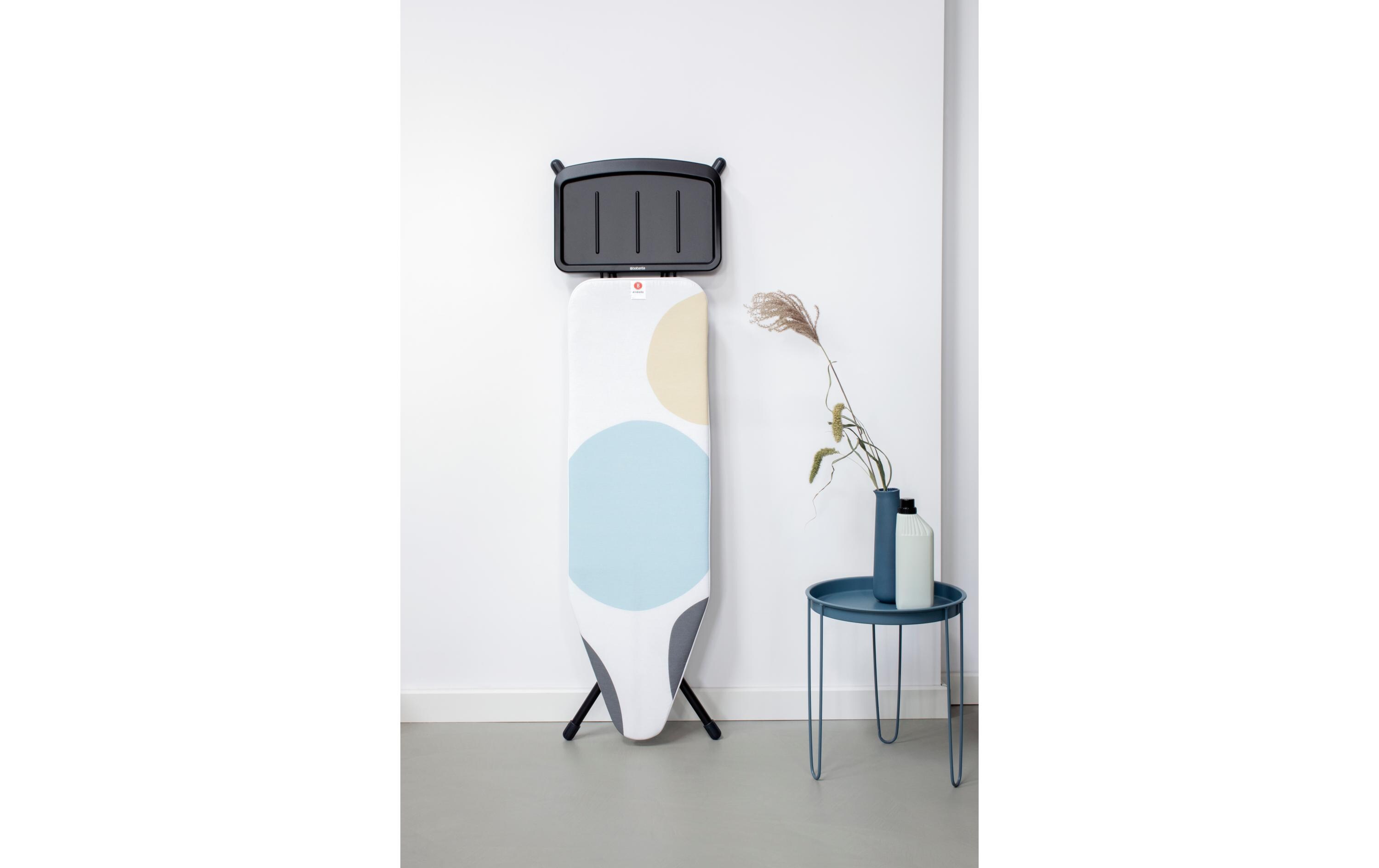 Bügeltisch mit Dampfstationsablage Spring Bubbles<br>Bügelbrett B, 124 cm x 38 cm