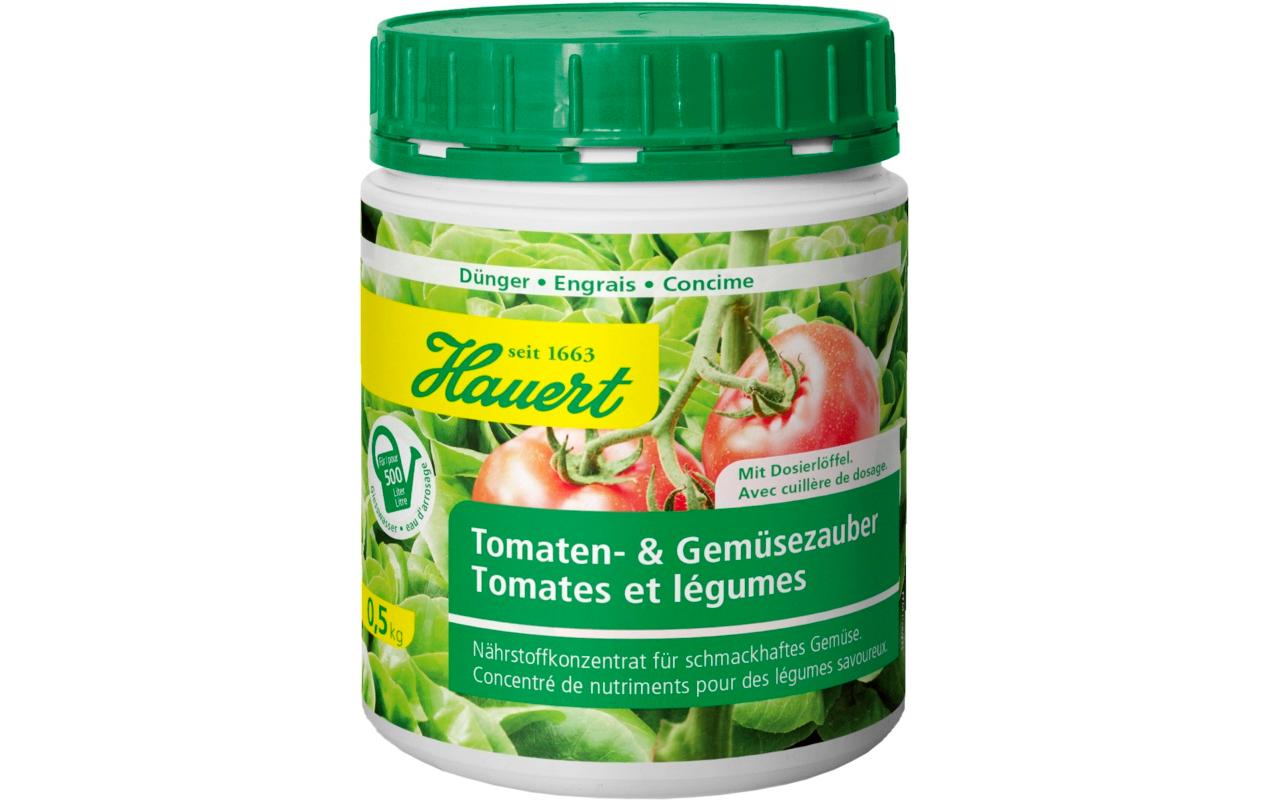 Dünger Nährsalz Tomaten- und Gemüsezauber, 0.5 kgNährstoffkonzentrat für schmackhaftes Gemüse