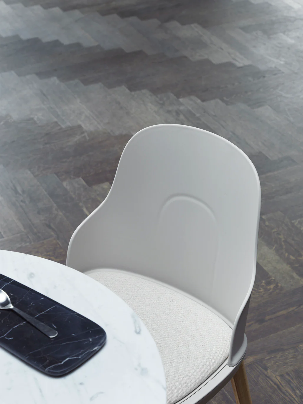 Normann Copenhagen  Allez bord 4L, hvid marmor - Ø70 cm