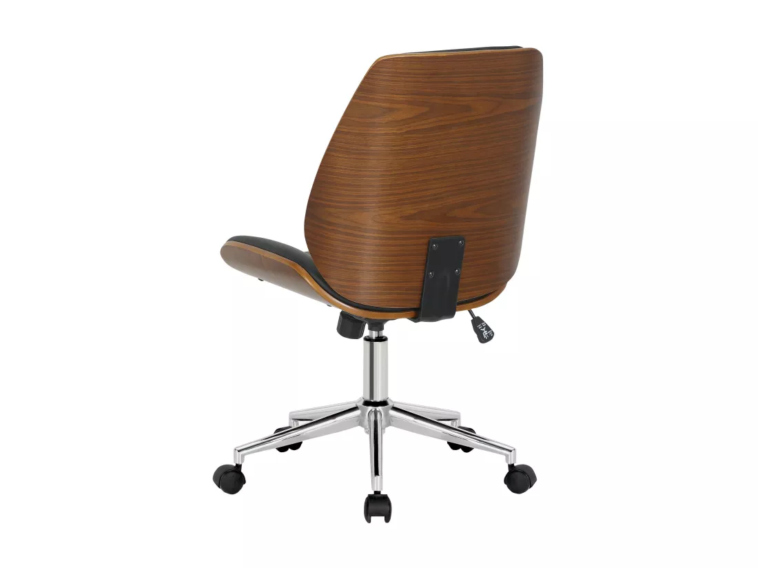 Fauteuil de bureau Mitch - Noyer - Noir90.00
